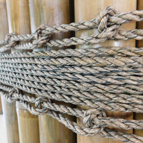 Bamboo Poles Tied Up by Rope