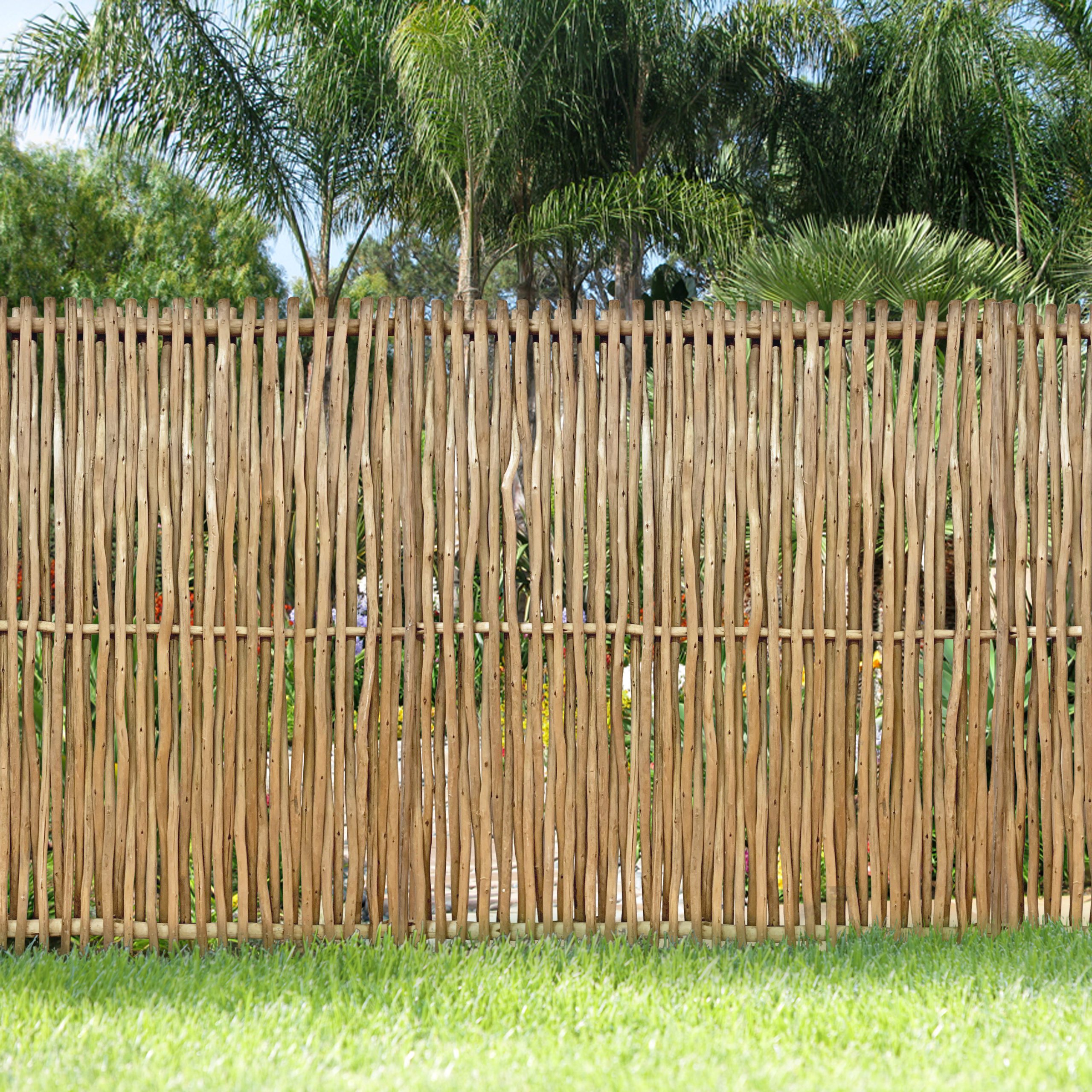 Thin Bamboo Poles Fence