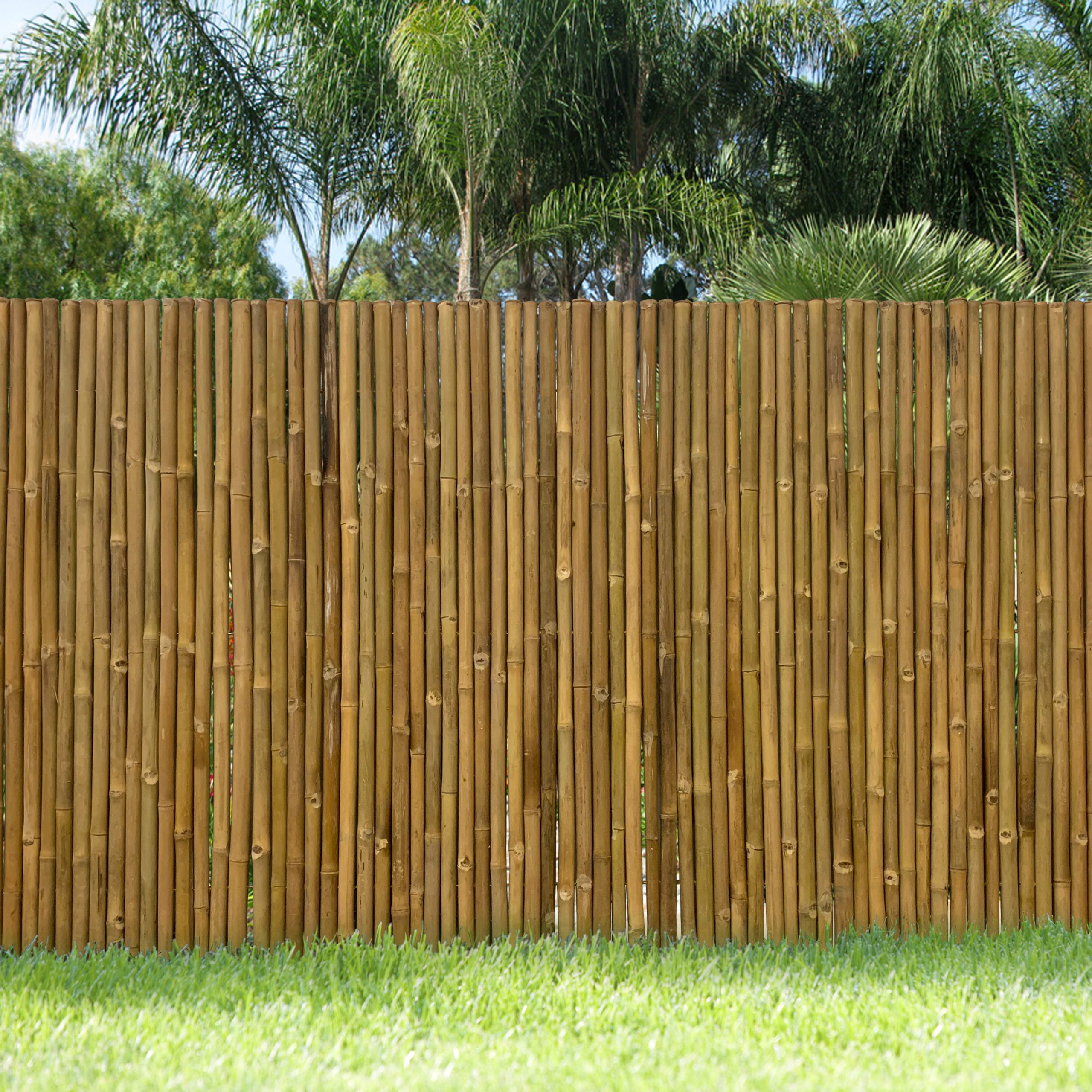 Bulrush Natural Garden Bamboo Fence Screening Roll Privacy Border Sun Protection 